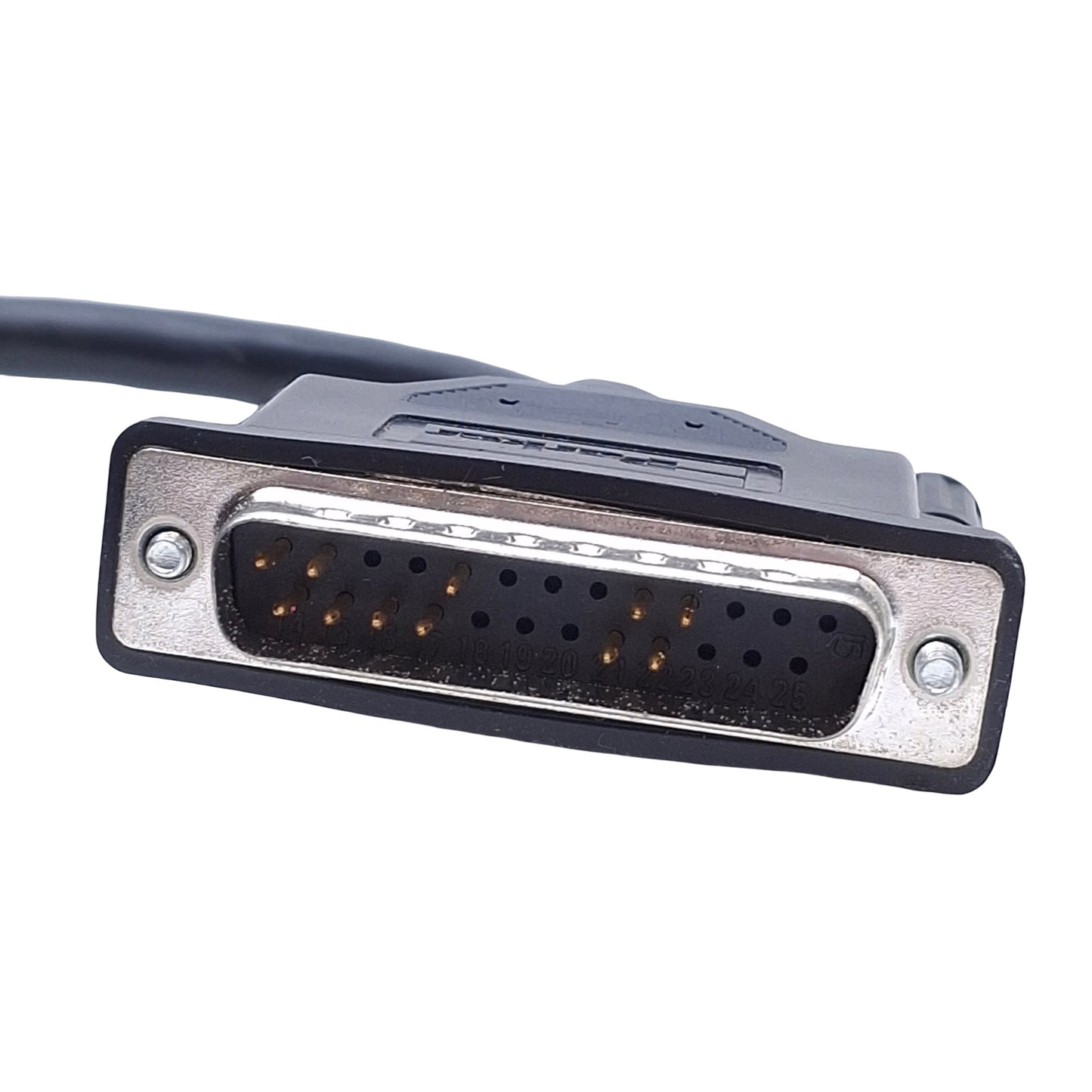 Used Parker 71-016137-10 Rev A Index/Drive Cable, 15-Pin to 25-Pin D-Sub, 10' Long