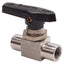 Used Swagelok SS-42GF2 Stainless Steel 1-Piece 40G Series Ball Valve, 1/8in NPT
