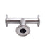 Used Tri-Clover Stainless Steel Sanitary Tee, 1in Tri-Clamp, 1in Tube, 316L