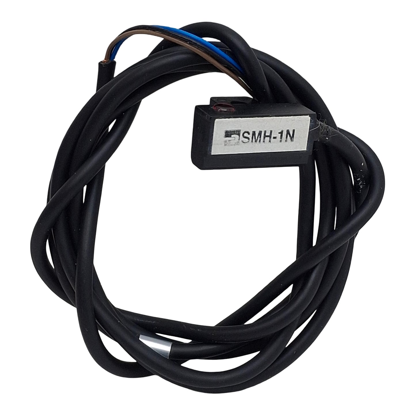 Used Parker SMH-1N Hall Effect Sensor, NPN N.O, 6-30VDC, 150mA, Red LED, 3-Wire