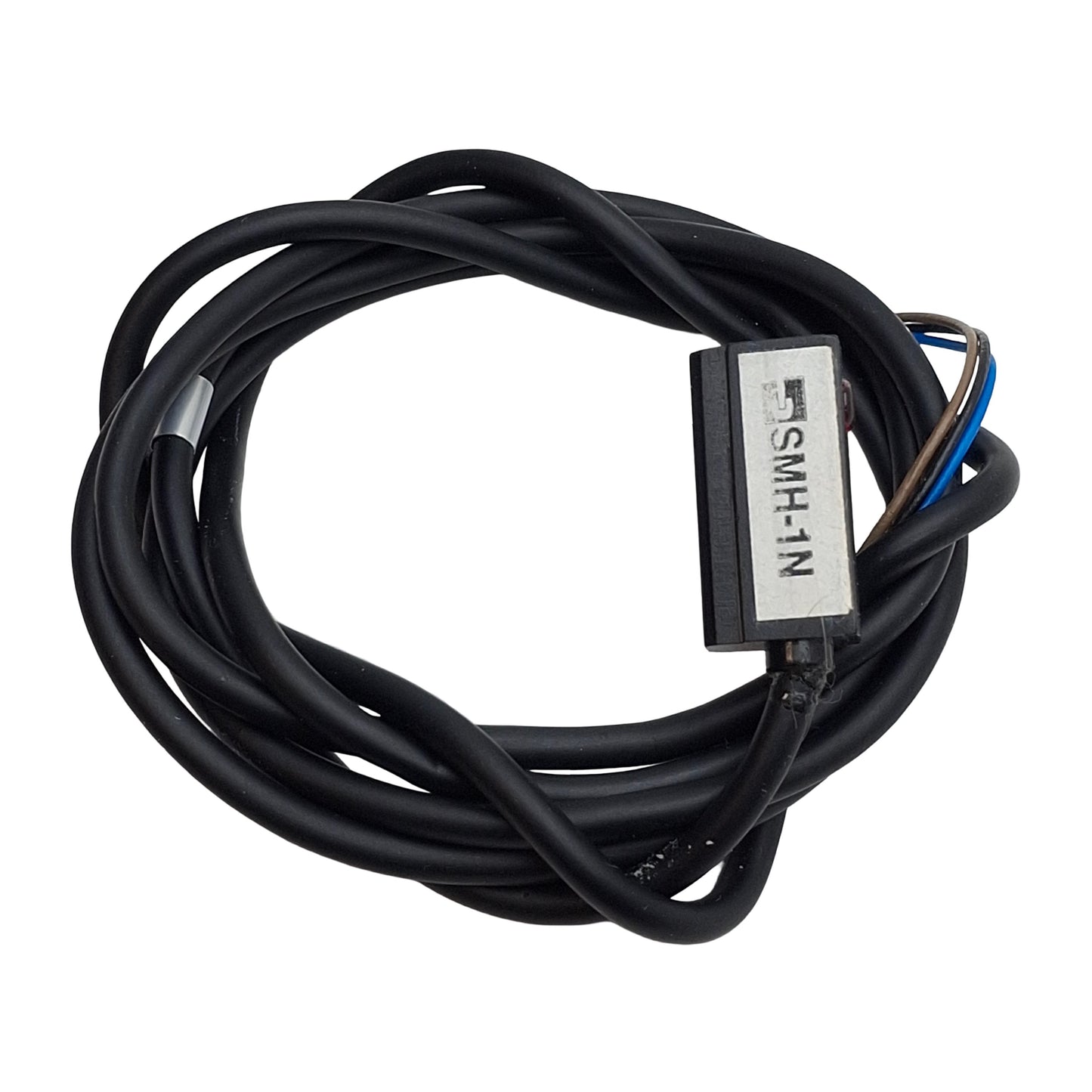 Used Parker SMH-1N Hall Effect Sensor, NPN N.O, 6-30VDC, 150mA, Red LED, 3-Wire