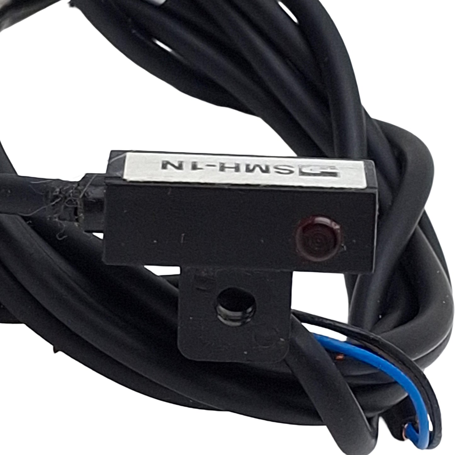Used Parker SMH-1N Hall Effect Sensor, NPN N.O, 6-30VDC, 150mA, Red LED, 3-Wire