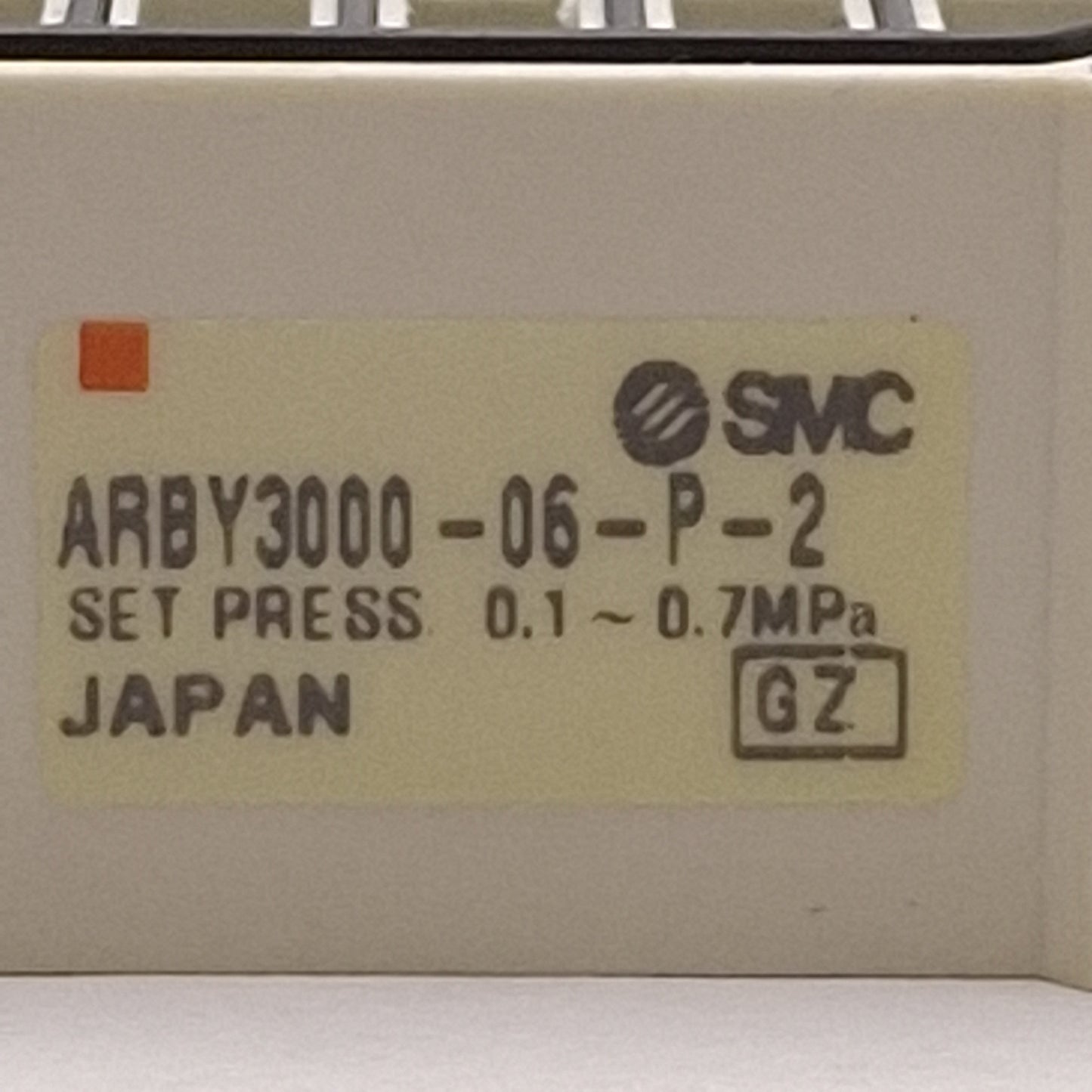 Used SMC ARBY3000-06-P-2 Solenoid Interface Regulator w/ Gauge 0.1-0.7MPa Set, SY3000