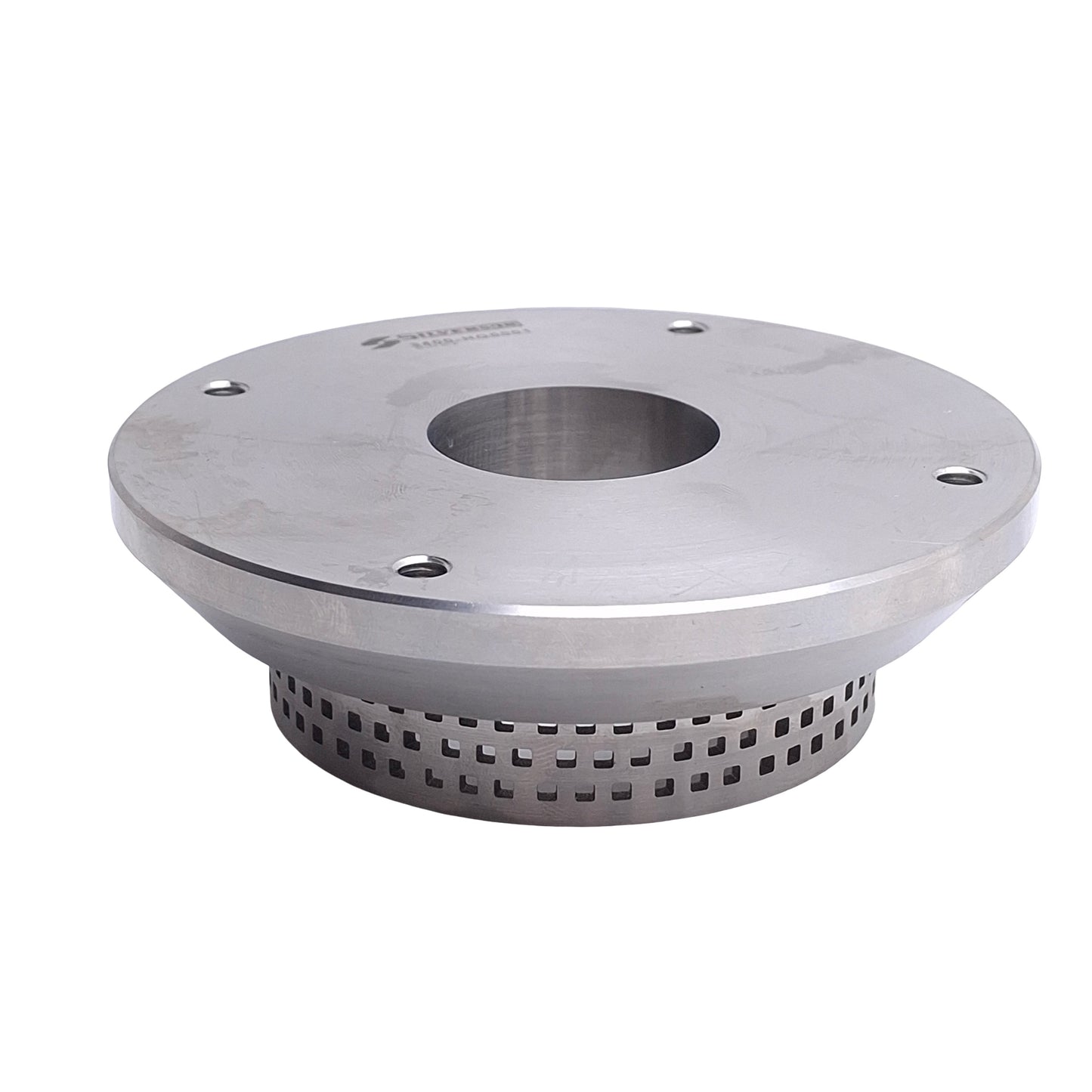 Used Silverson 3400-HQ0001 High Shear Mixer Plate, 4.28in OD x 1.35in ID, M6x1.0