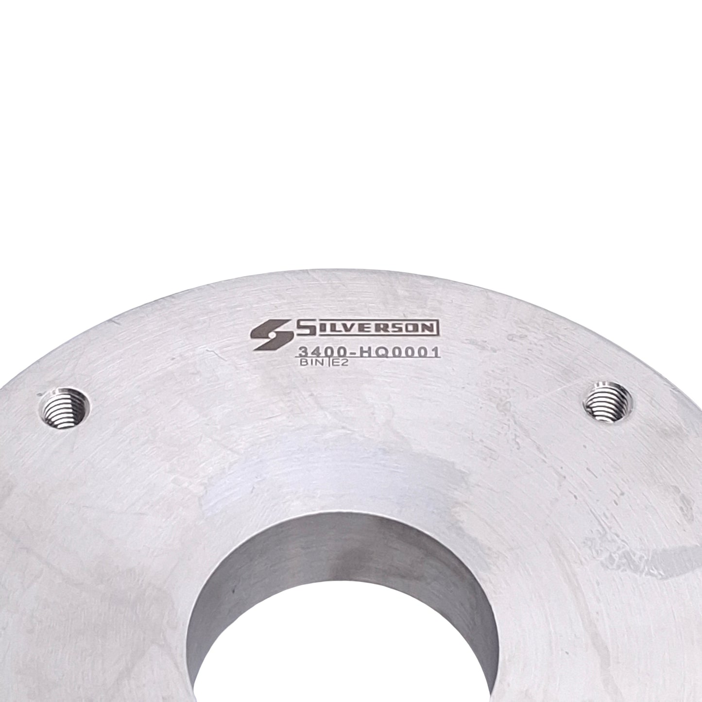 Used Silverson 3400-HQ0001 High Shear Mixer Plate, 4.28in OD x 1.35in ID, M6x1.0