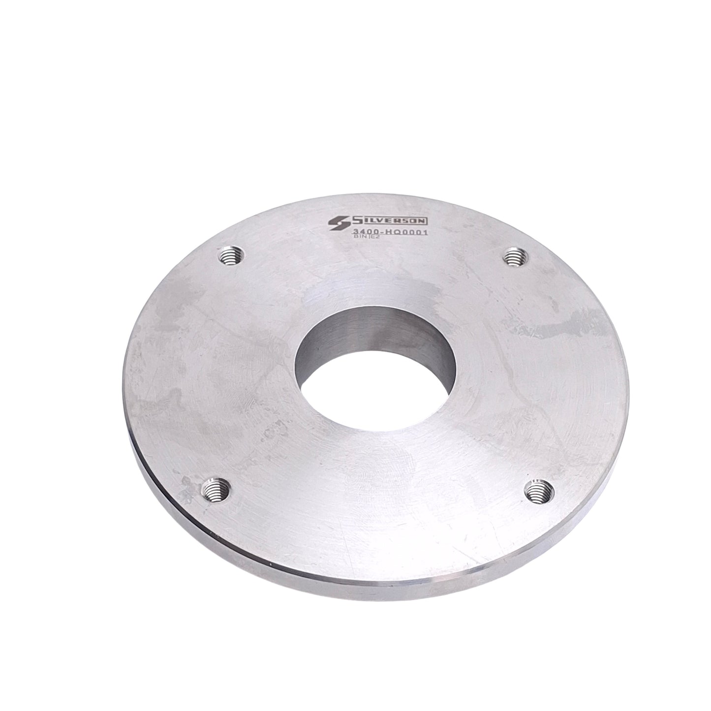 Used Silverson 3400-HQ0001 High Shear Mixer Plate, 4.28in OD x 1.35in ID, M6x1.0