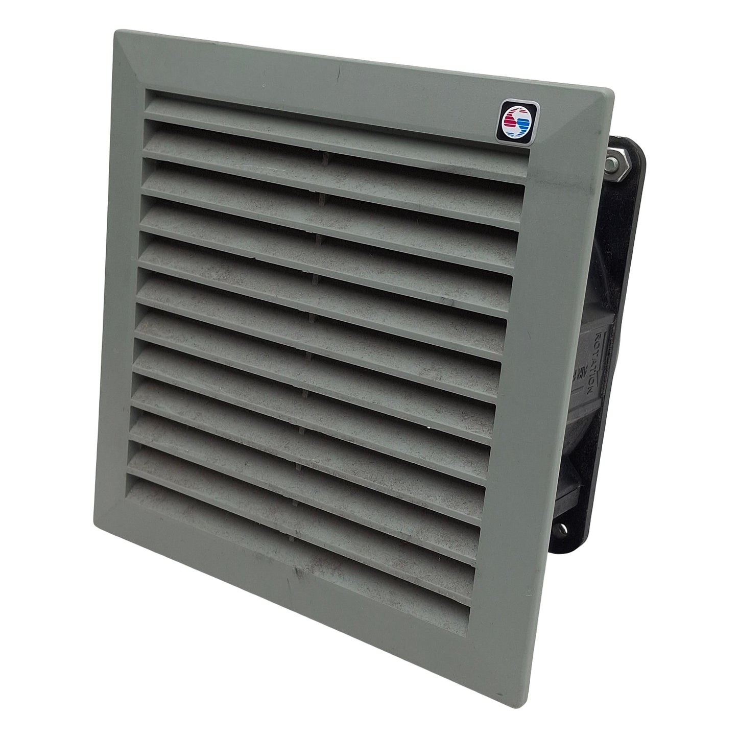 Used McLean SF-0516-002 Enclosure Filter & Fan, 148x148x70mm, 1 Phase, 115V 0.22A 20W