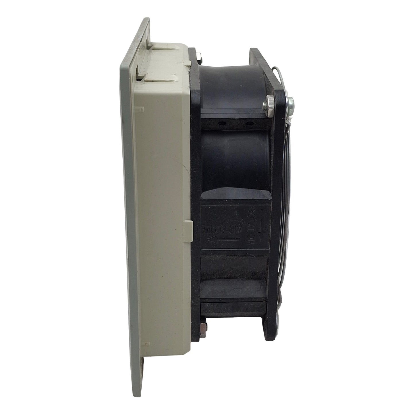 Used McLean SF-0516-002 Enclosure Filter & Fan, 148x148x70mm, 1 Phase, 115V 0.22A 20W