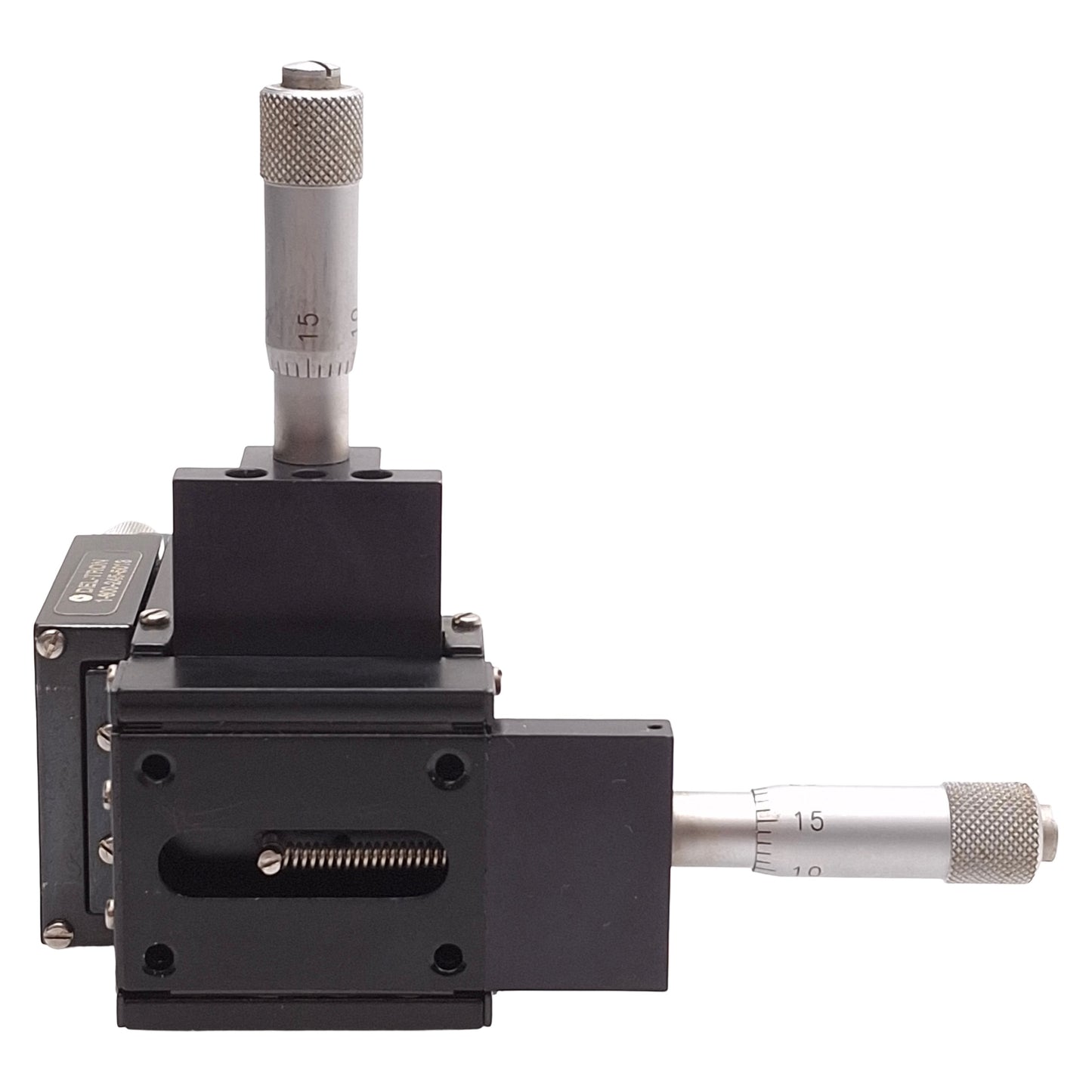 Used Deltron 101-XYZ Ball Slide Positioning Stage, 3-Axis, 0.5in Travel, 1.25x1.25in