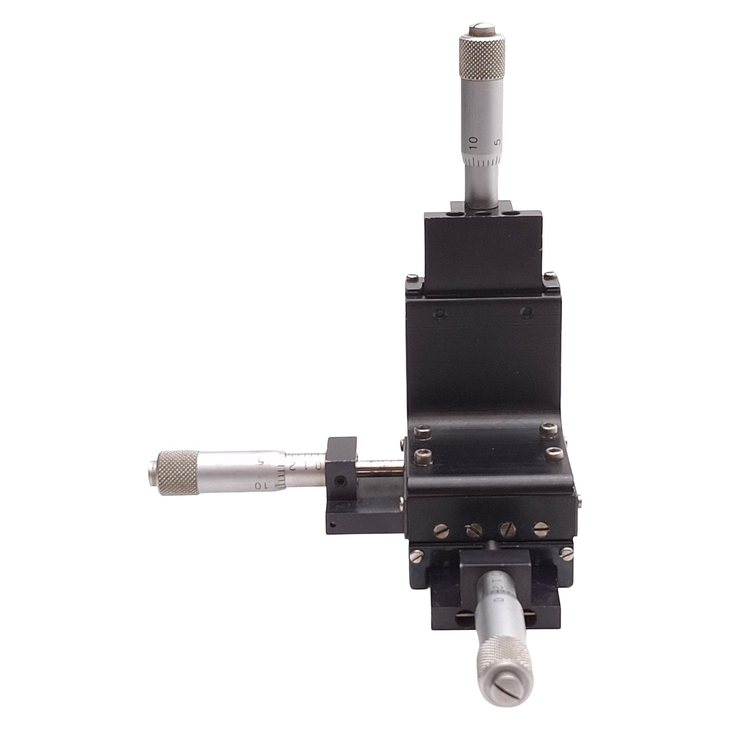Used Deltron 101-XYZ Ball Slide Positioning Stage, 3-Axis, 0.5in Travel, 1.25x1.25in