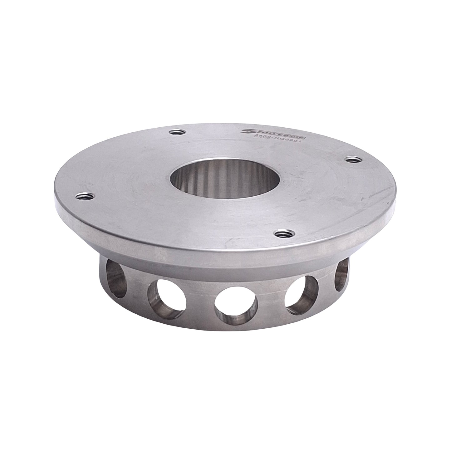 Used Silverson 3400-HG0001 High Shear Mixer Plate, 4.28in OD x 1.35in ID, M6x1.0