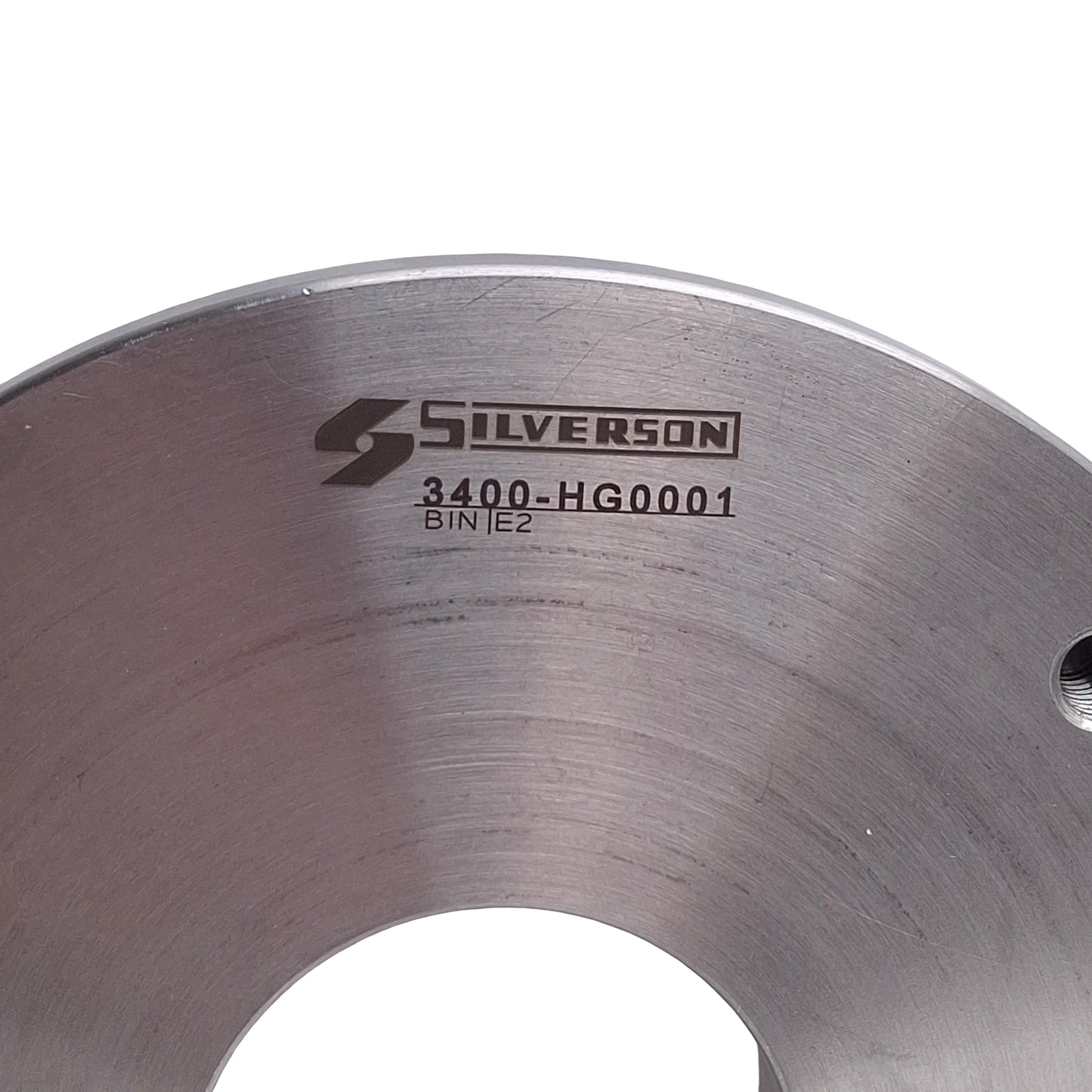 Used Silverson 3400-HG0001 High Shear Mixer Plate, 4.28in OD x 1.35in ID, M6x1.0