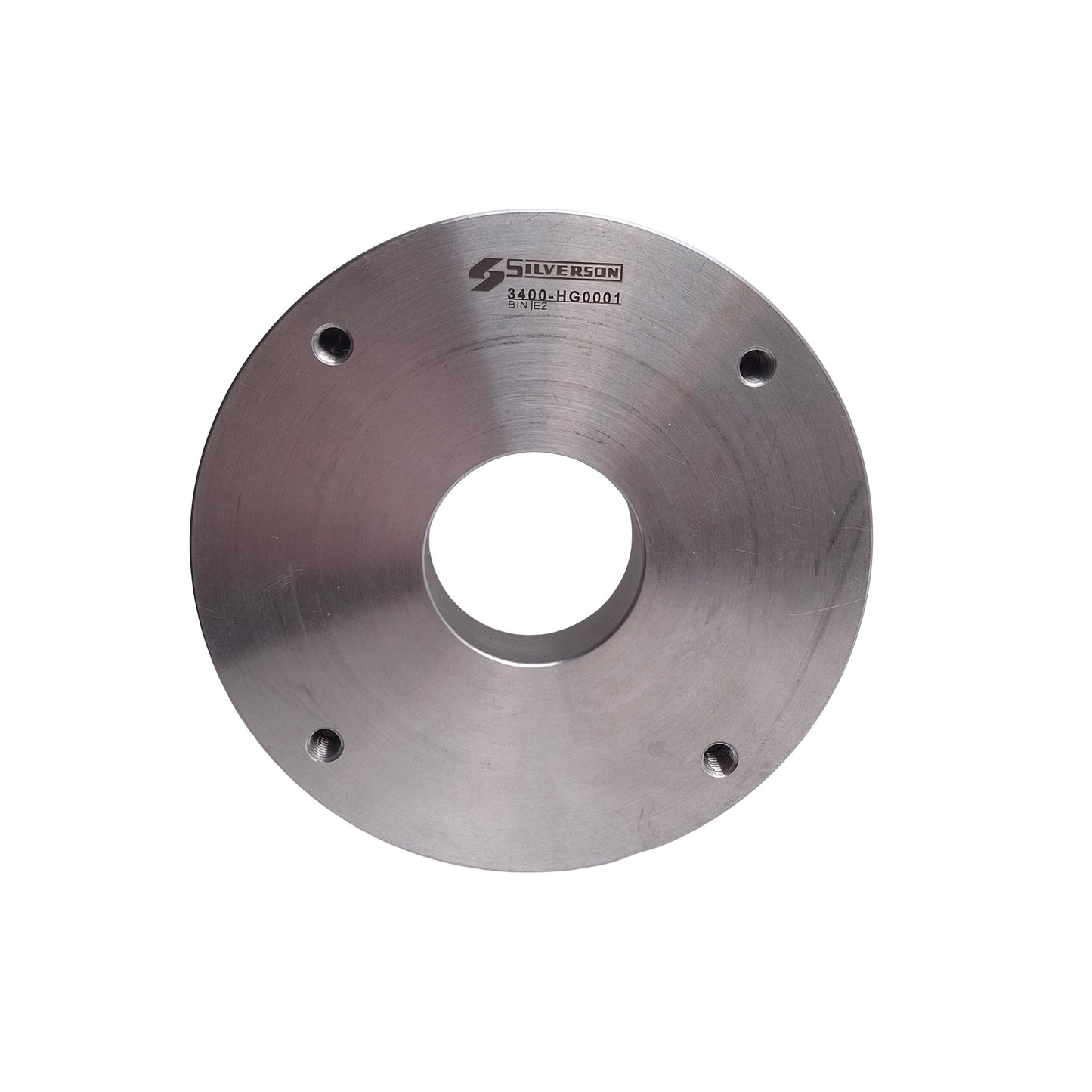 Used Silverson 3400-HG0001 High Shear Mixer Plate, 4.28in OD x 1.35in ID, M6x1.0