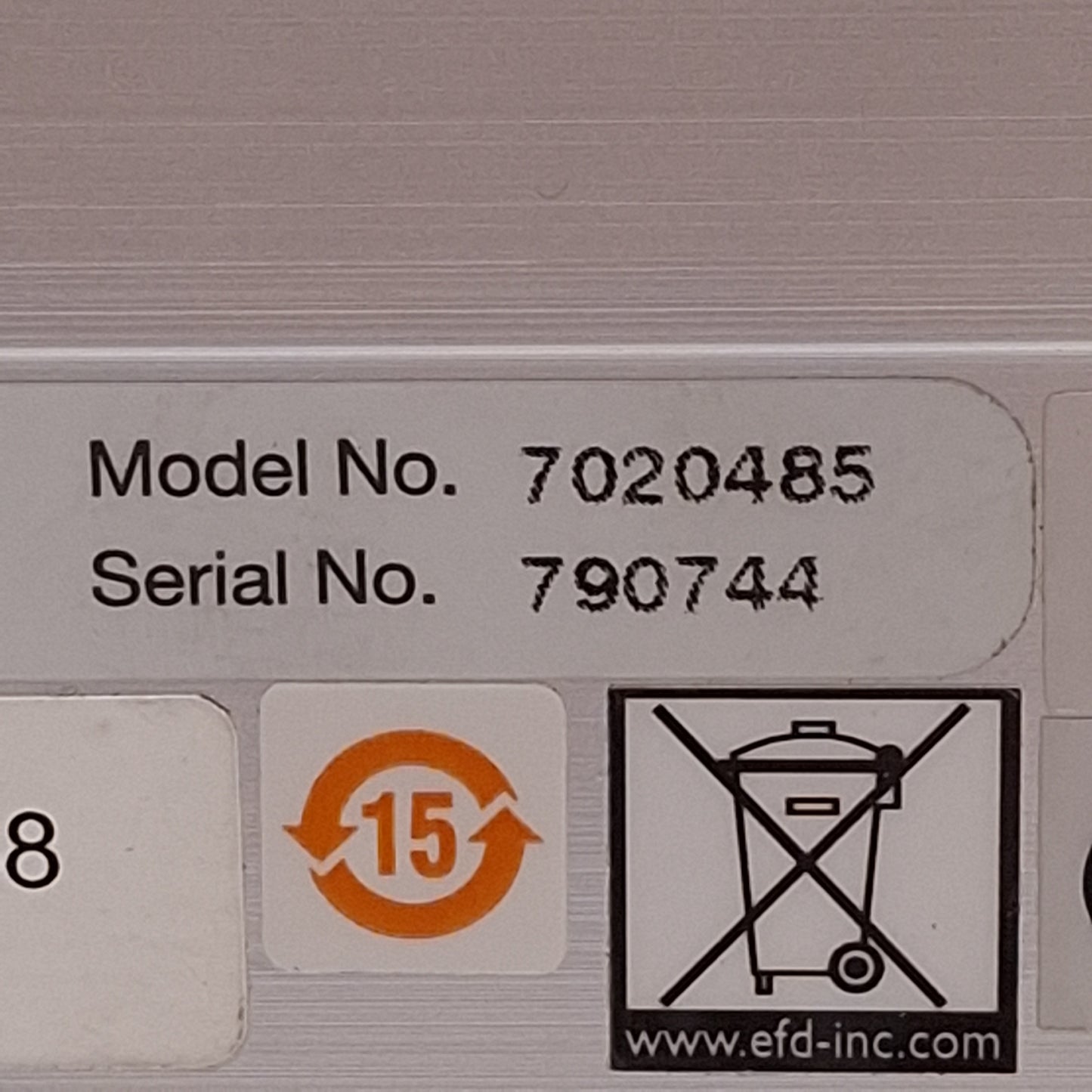 Used EFD 7020485 ValveMate 7000 Controller 100/120/220VAC 6/5VA Supply 70PSI 1.5SCFM
