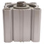 Used SMC NCDQ2B63-25D Compact Cylinder, ø63mm Bore, 25mm Stroke, 145psi, 1/4in NPT