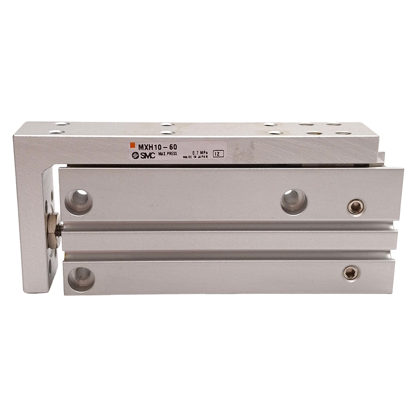 Used SMC MXH10-60 Compact Slide Table, ø10mm Bore, 60mm Stroke, 0.7MPa, M5x0.8 Ports