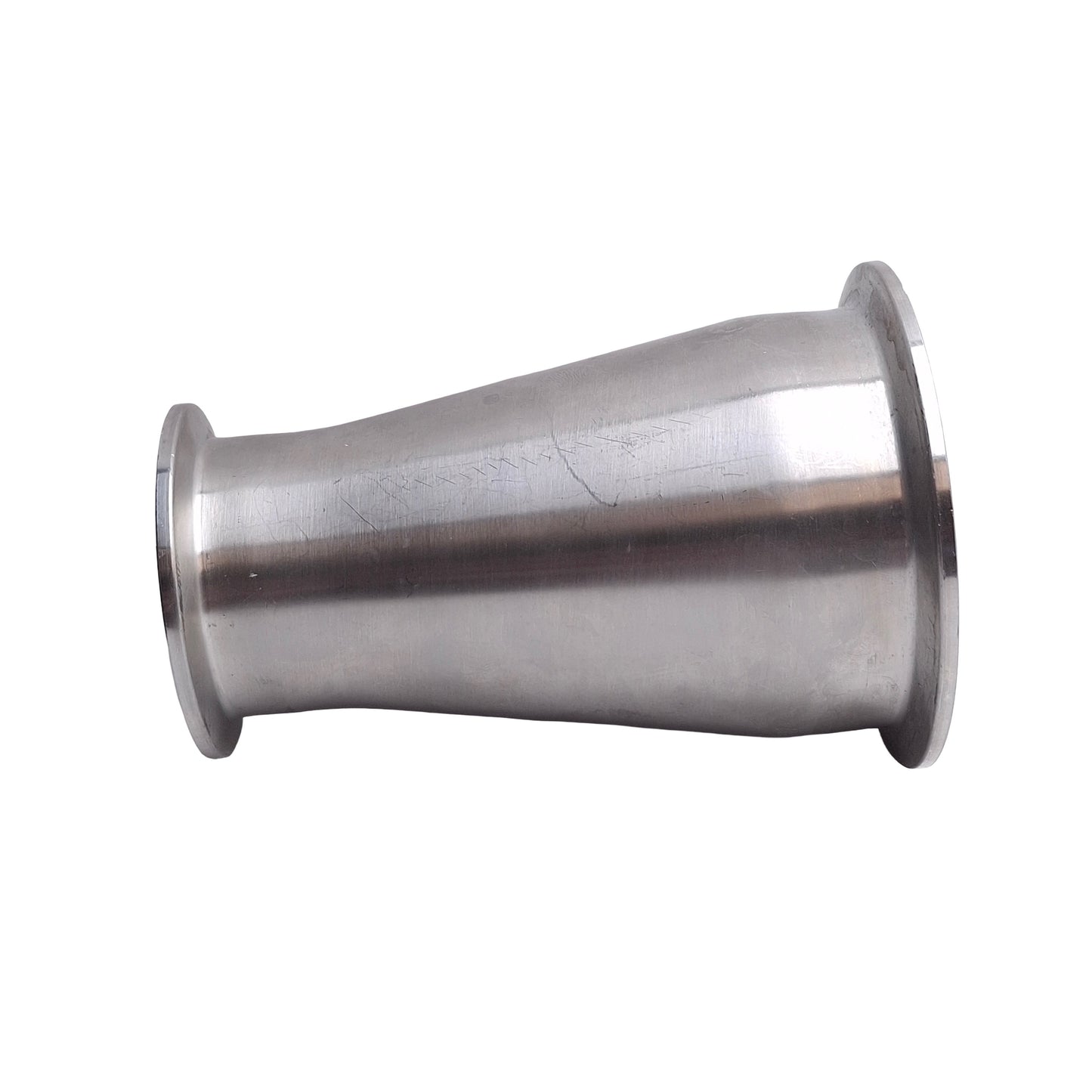 Used 29763 Concentric Reducer Sanitary Fitting, 3in Tri-Clamp to 2in Tri-clamp, 316L