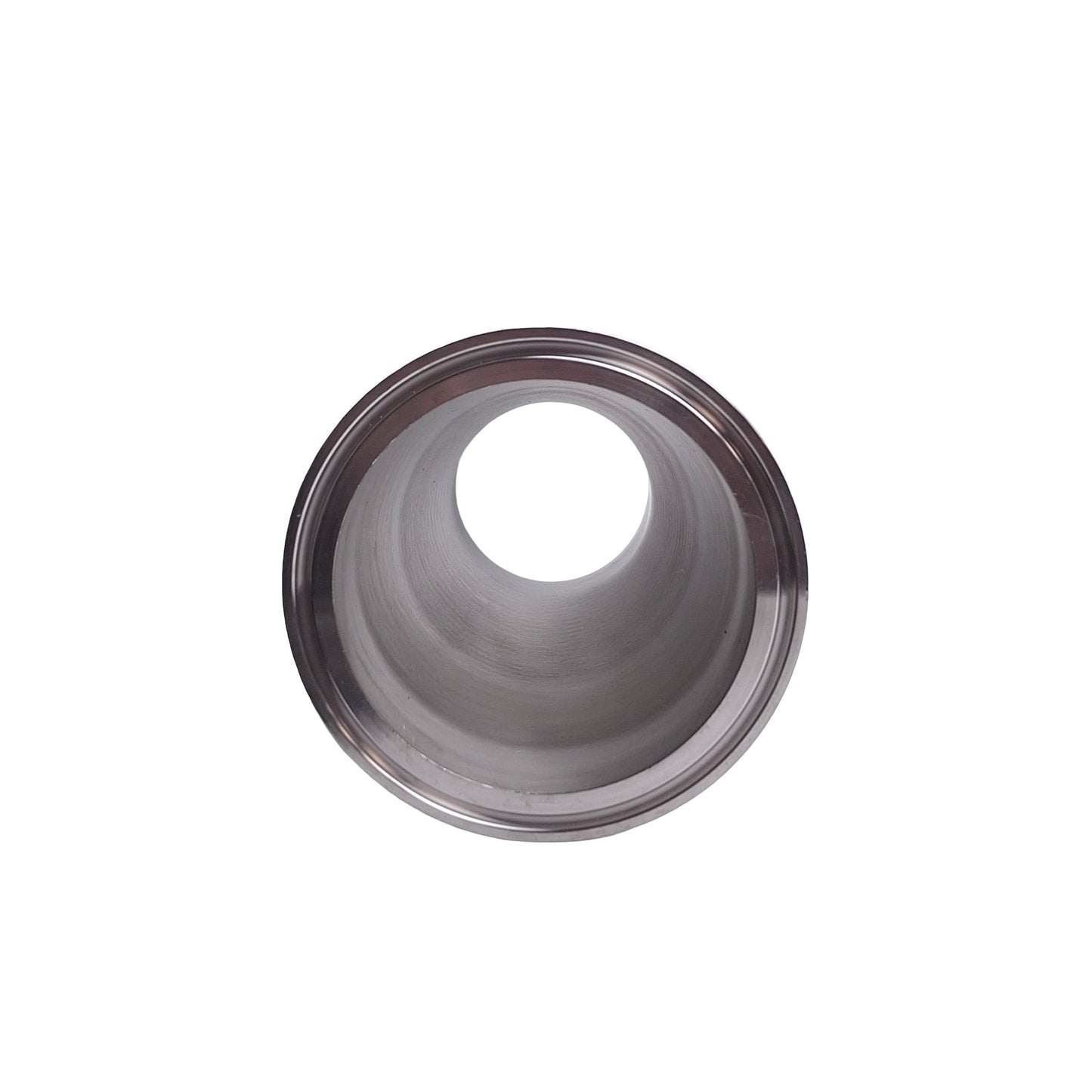 Used 29763 Concentric Reducer Sanitary Fitting, 3in Tri-Clamp to 2in Tri-clamp, 316L