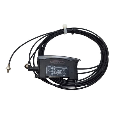 New – Open box Banner D10DPFPQ Fiber Optic Sensor Amplifier, 2PNP, 12-24VDC, 6-Pin M8 Male