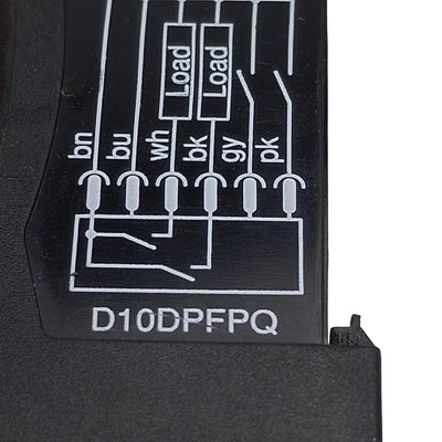 New – Open box Banner D10DPFPQ Fiber Optic Sensor Amplifier, 2PNP, 12-24VDC, 6-Pin M8 Male