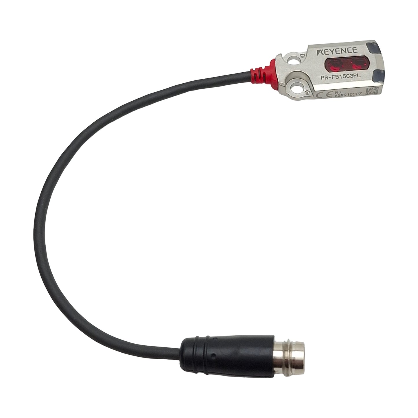 New Keyence PR-FB15C3PL Photoelectric Sensor, PNP, 1-15mm Range, 10-30VDC, 3-Pin M8