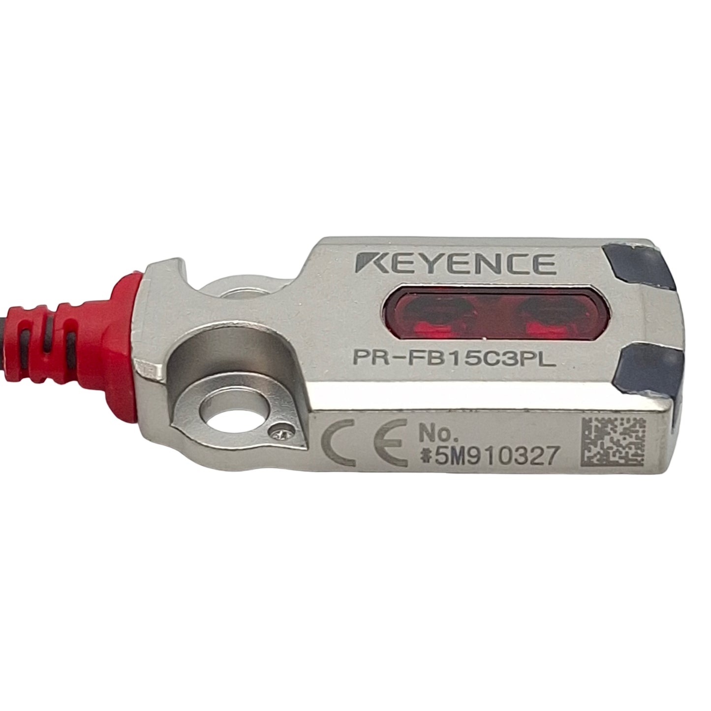 New Keyence PR-FB15C3PL Photoelectric Sensor, PNP, 1-15mm Range, 10-30VDC, 3-Pin M8