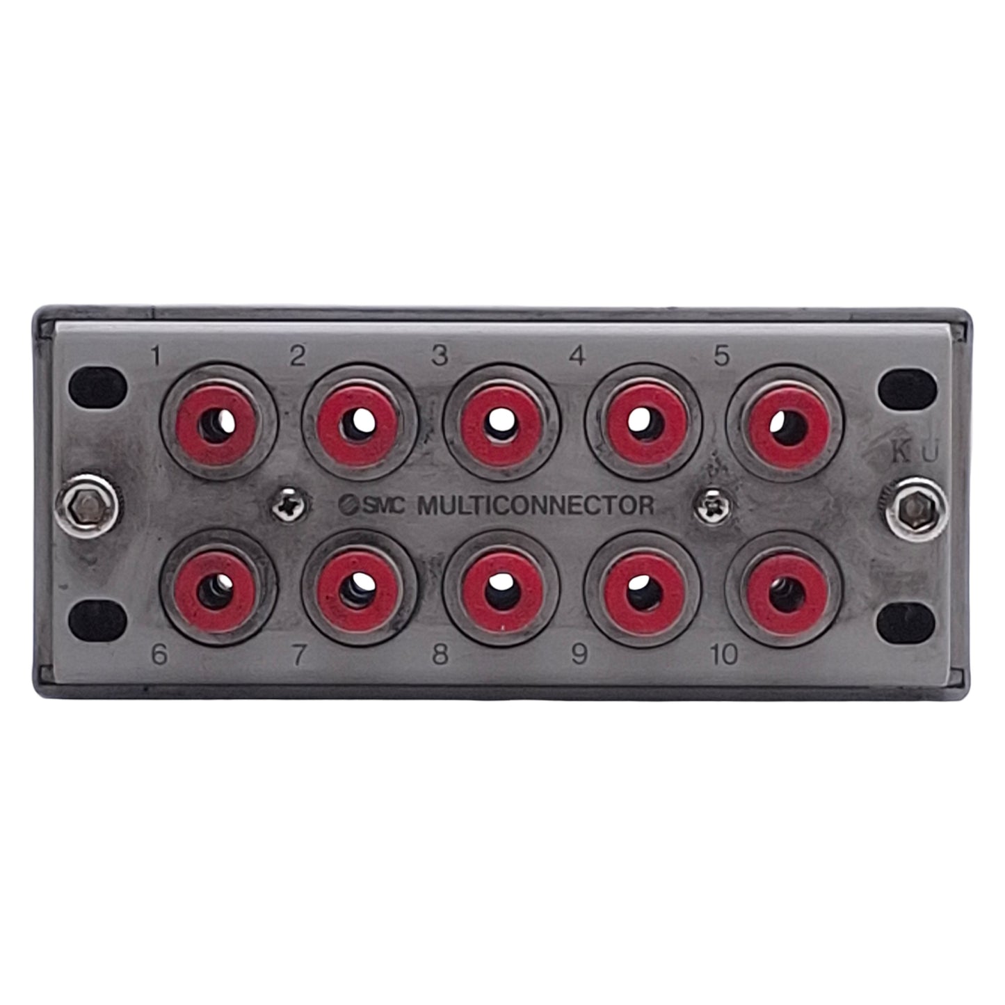 Used SMC KDM10-04 Pneumatic Multiconnector, ø4mm One-Touch, 10 Tubes, -100kPa~1.0MPa