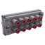 Used SMC KDM10-04 Pneumatic Multiconnector, ø4mm One-Touch, 10 Tubes, -100kPa~1.0MPa