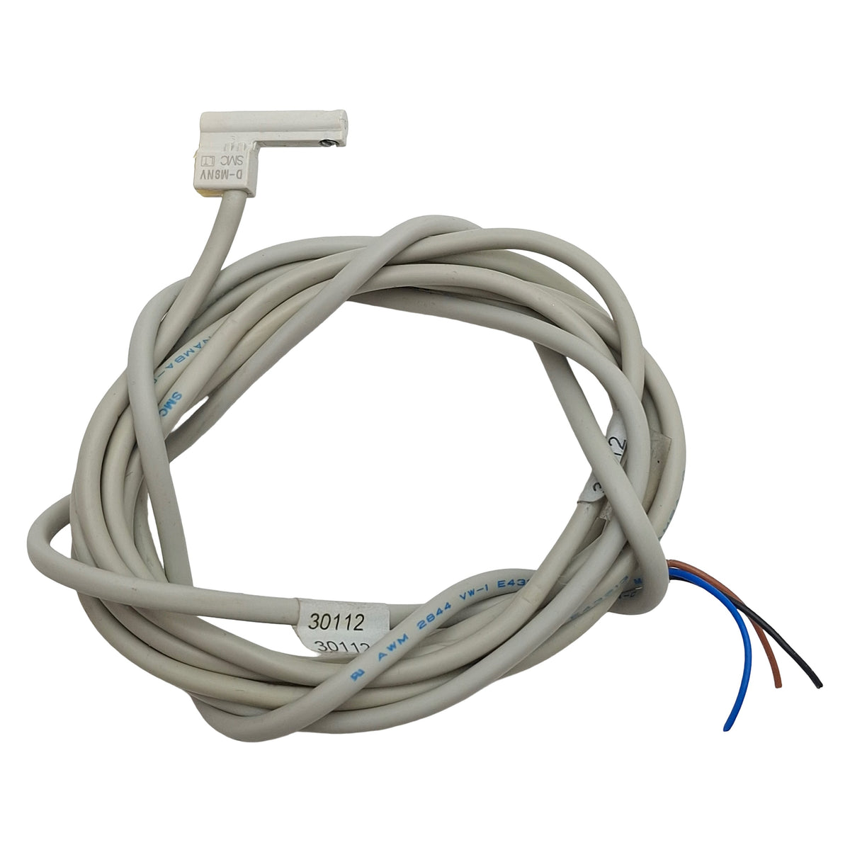 Used SMC D-M9NV Solid-State Auto Switch, NPN, 4.5-28VDC, 10mA, 3-Wire Lead, 1.6m
