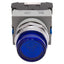 Used Idec ALW29910D-S-24V Illuminated Blue Momentary Pushbutton, ø22mm, 1NO, HW-F10