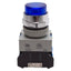 Used Idec ALW29910D-S-24V Illuminated Blue Momentary Pushbutton, ø22mm, 1NO, HW-F10