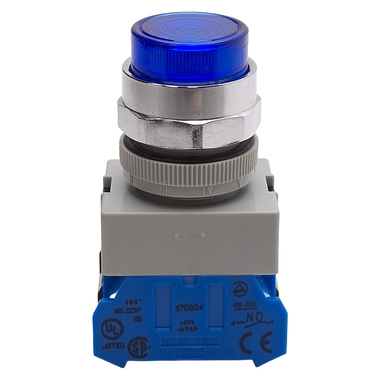 Used Idec ALW29910D-S-24V Illuminated Blue Momentary Pushbutton, ø22mm, 1NO, HW-F10