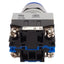 Used Idec ALW29910D-S-24V Illuminated Blue Momentary Pushbutton, ø22mm, 1NO, HW-C10