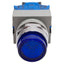 Used Idec ALW29910D-S-24V Illuminated Blue Momentary Pushbutton, ø22mm, 1NO, HW-C10