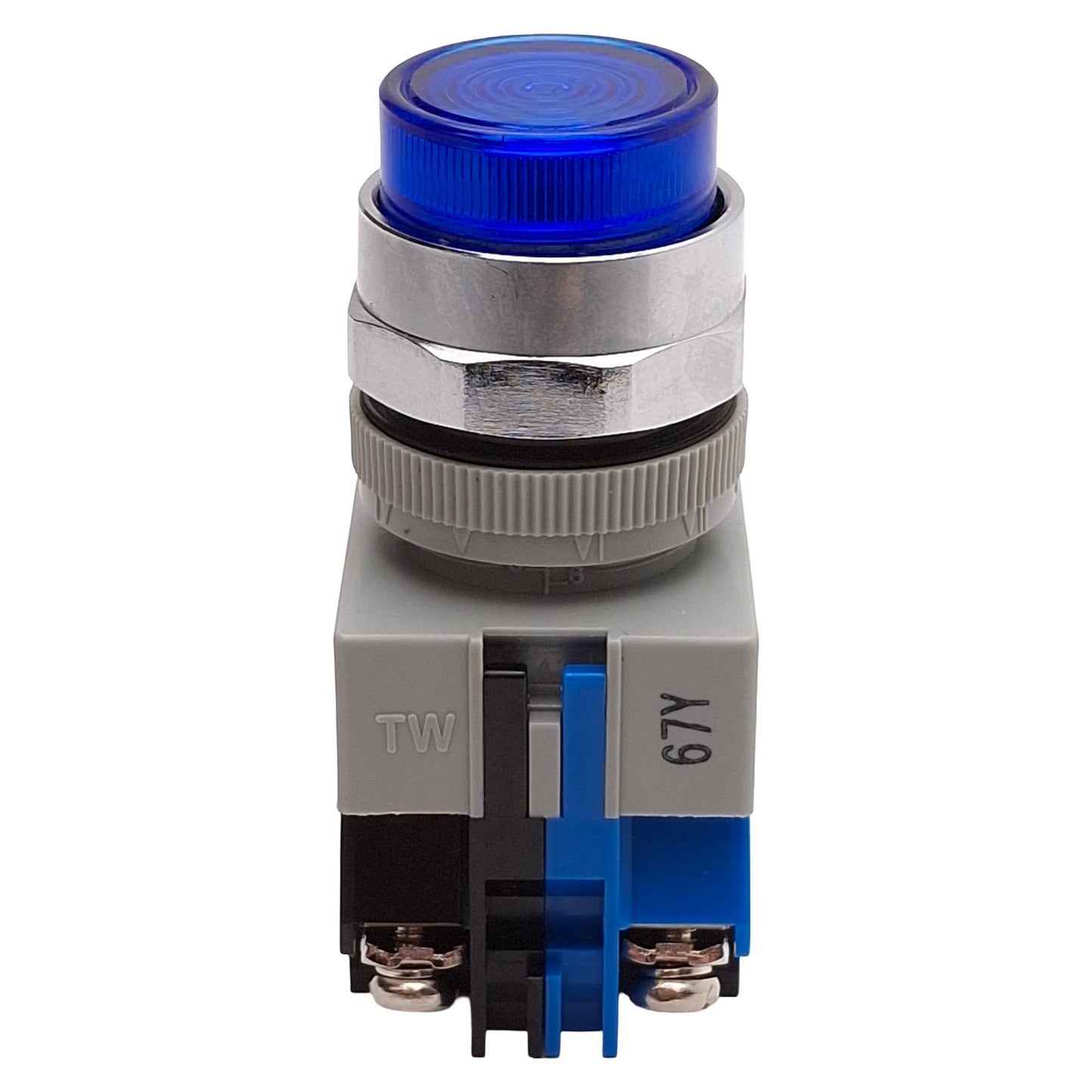 Used Idec ALW29910D-S-24V Illuminated Blue Momentary Pushbutton, ø22mm, 1NO, HW-C10