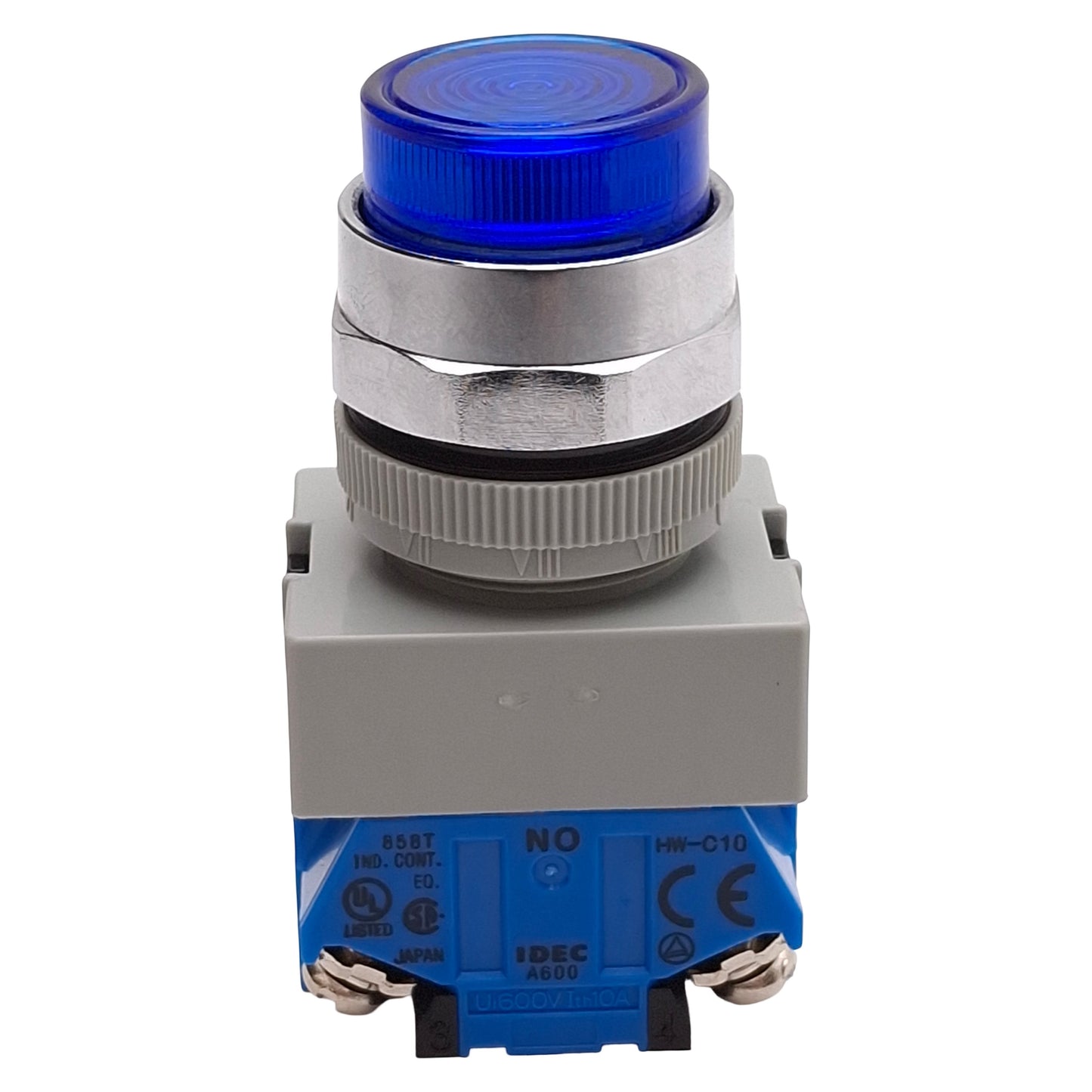 Used Idec ALW29910D-S-24V Illuminated Blue Momentary Pushbutton, ø22mm, 1NO, HW-C10