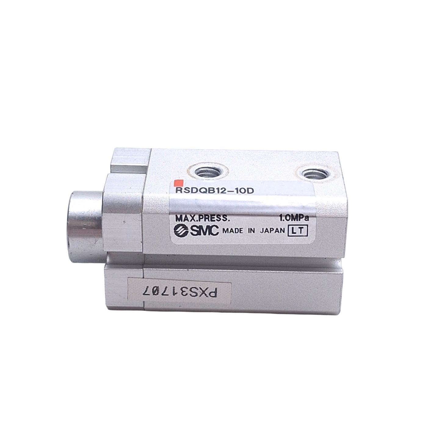 Used SMC RSDQB12-10D Compact Stopper Cylinder, Double-Acting, 12mm Bore, 10mm Stroke