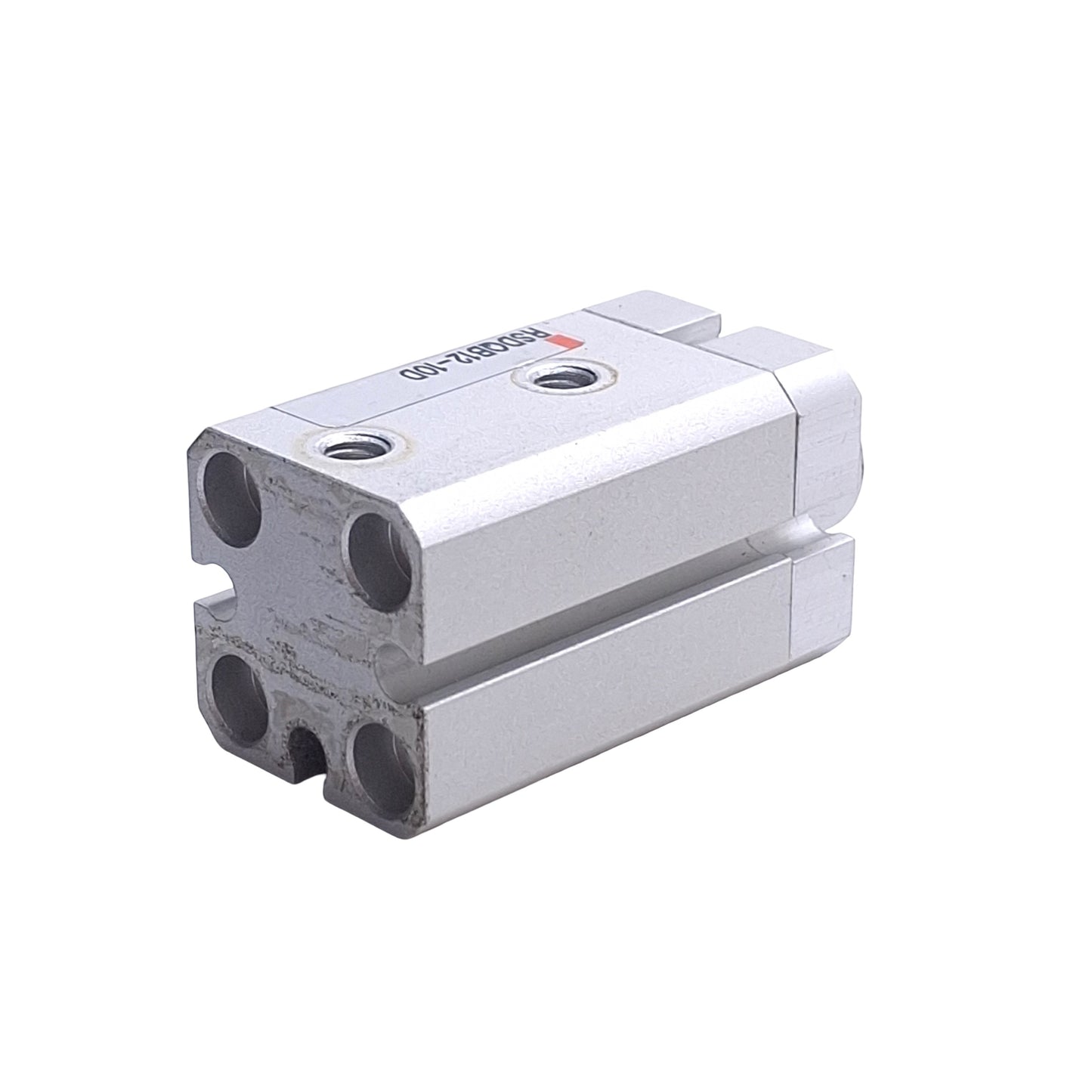 Used SMC RSDQB12-10D Compact Stopper Cylinder, Double-Acting, 12mm Bore, 10mm Stroke