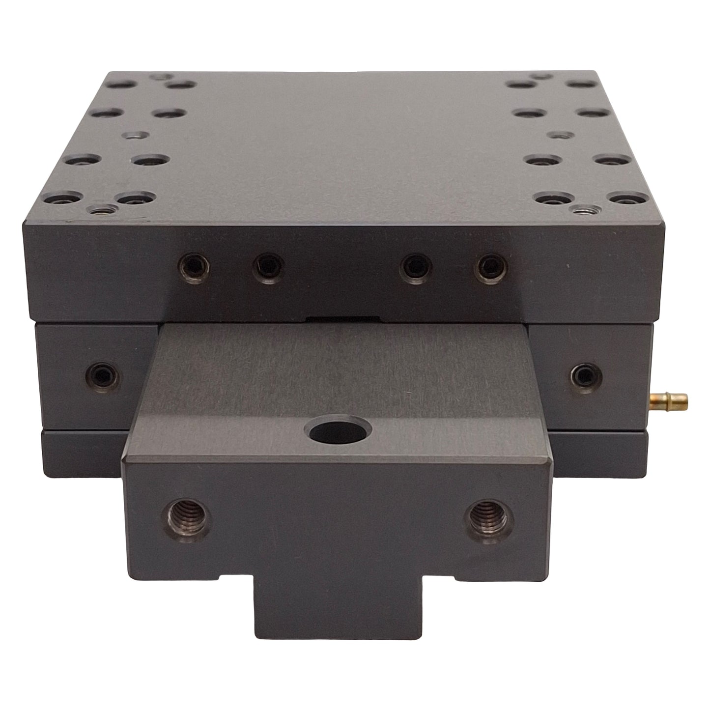 Used Dover Air Bearing Linear Stage, 3.75in Travel, 4.25in x 4.25in Stage, 10-32
