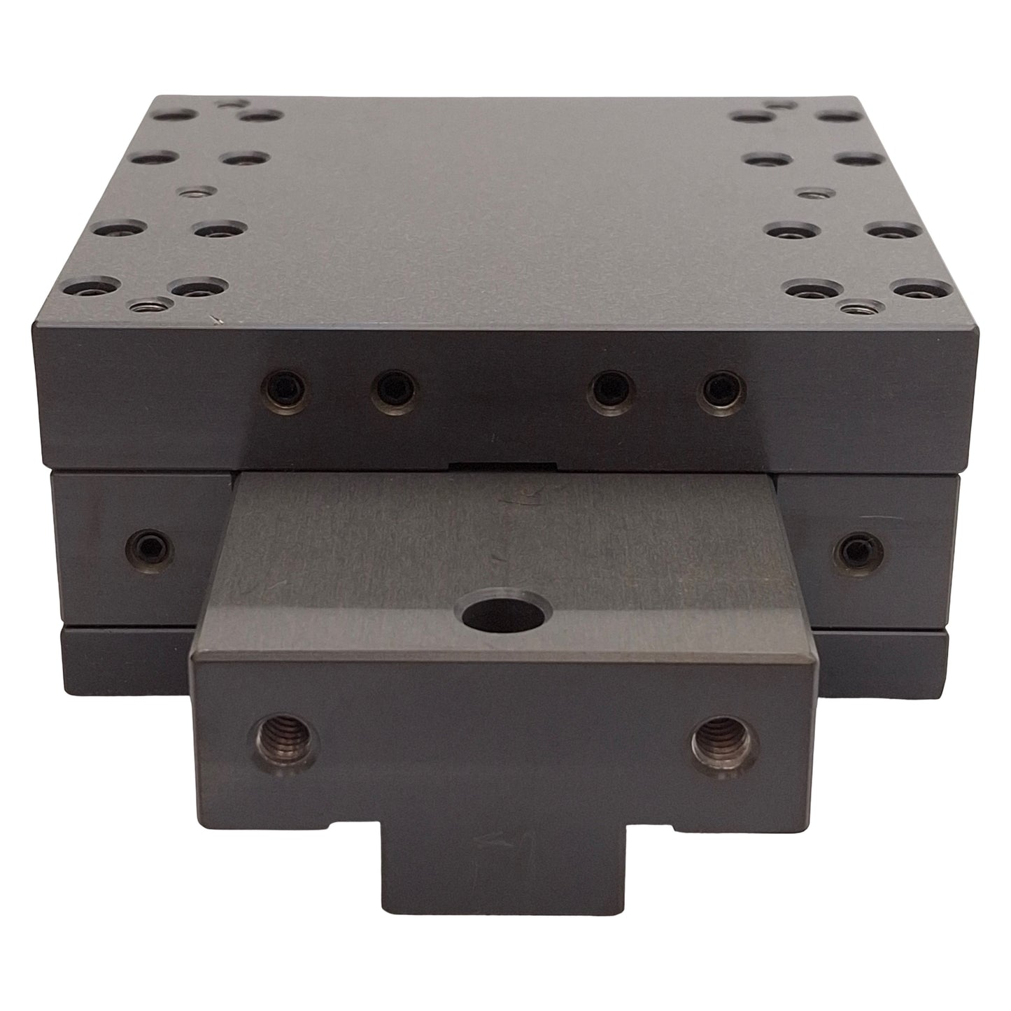 Used Dover Air Bearing Linear Stage, 3.75in Travel, 4.25in x 4.25in Stage, 10-32