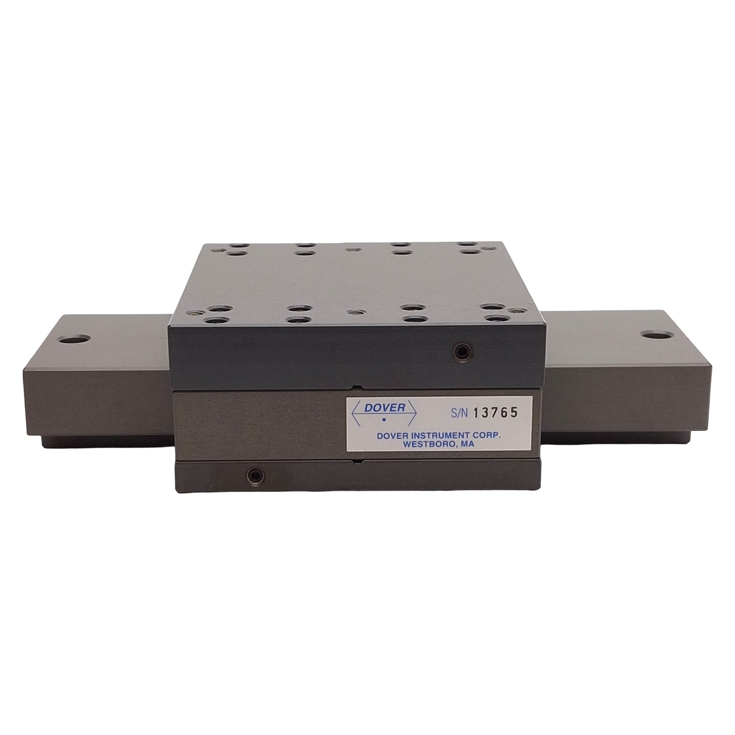 Used Dover Air Bearing Linear Stage, 3.75in Travel, 4.25in x 4.25in Stage, 10-32