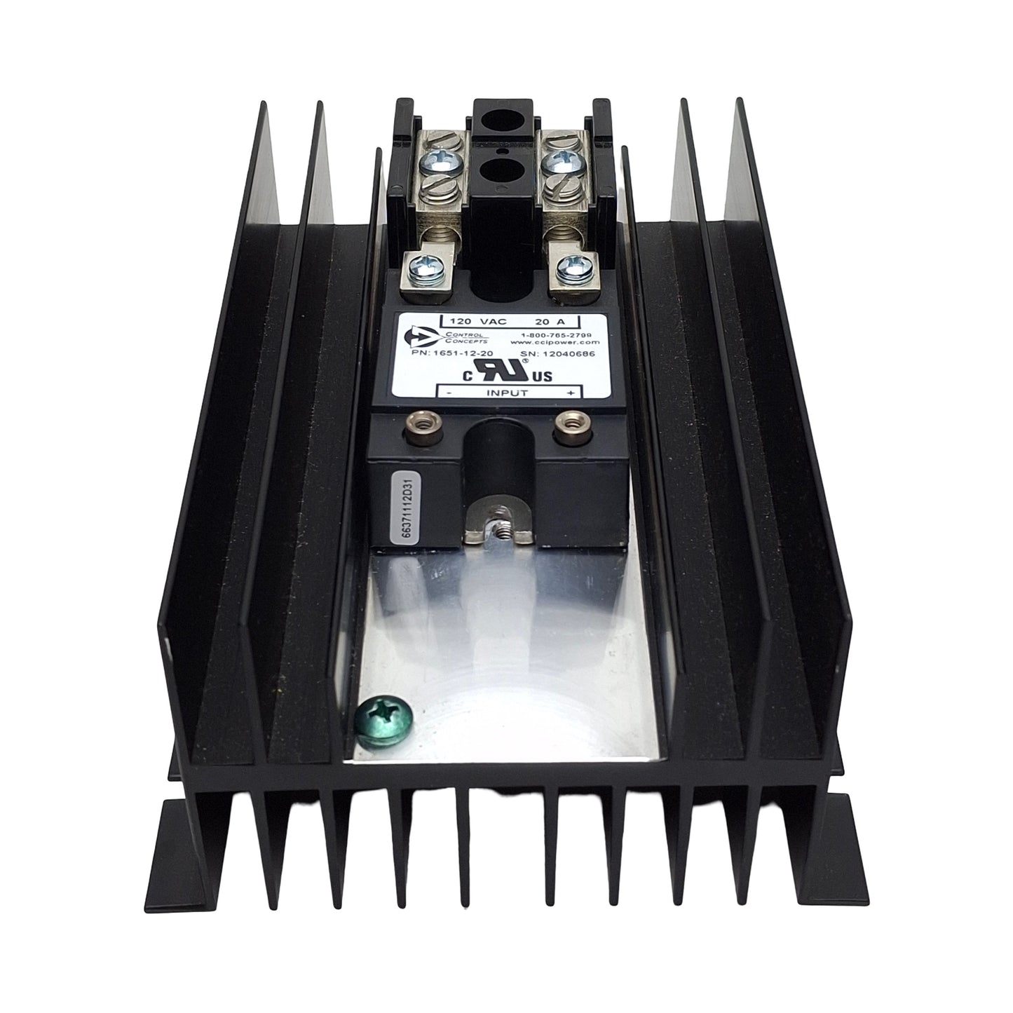 Used Control Concepts 1021A-12-20-0/10V SCR Power Controller 120VAC 20A *Not Complete