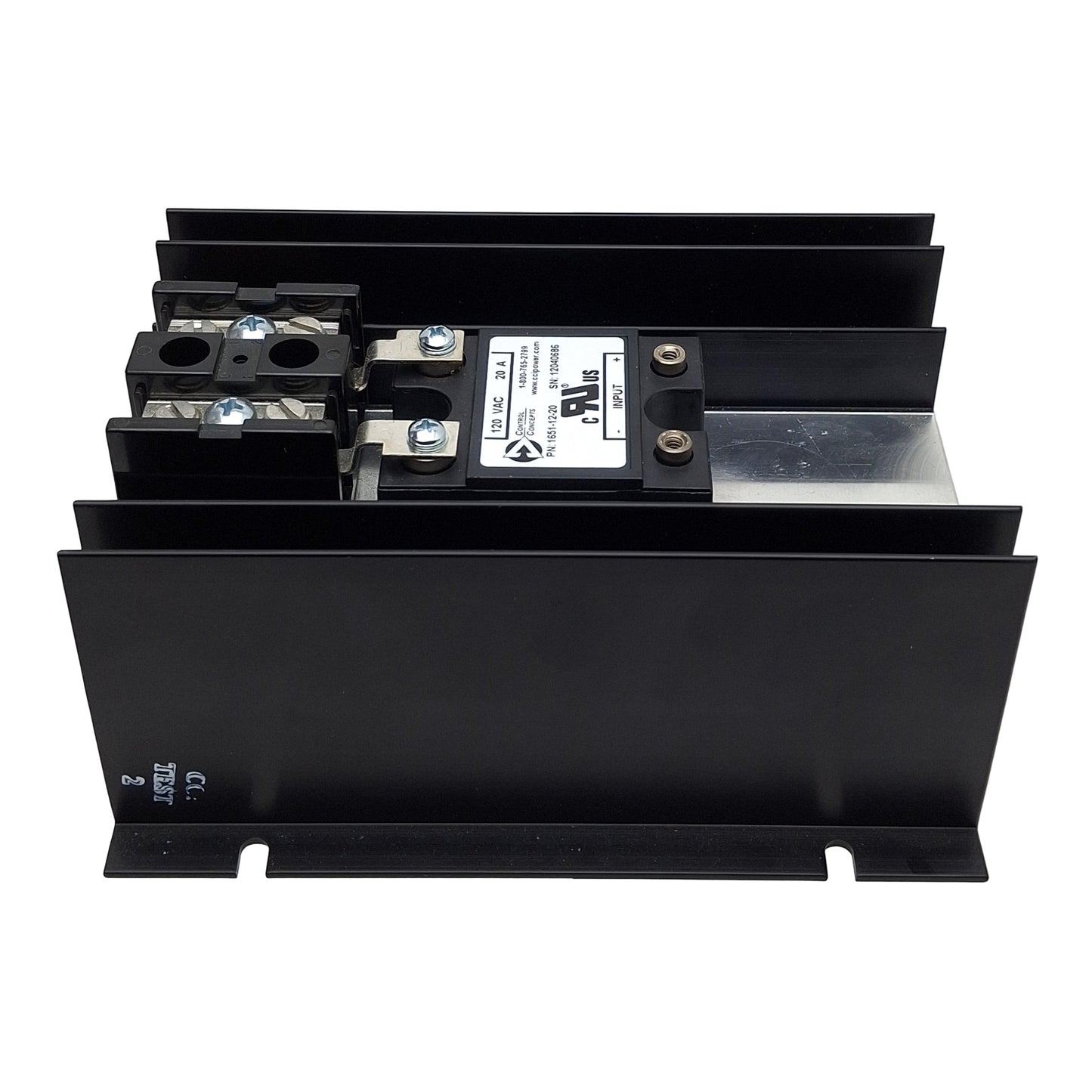 Used Control Concepts 1021A-12-20-0/10V SCR Power Controller 120VAC 20A *Not Complete