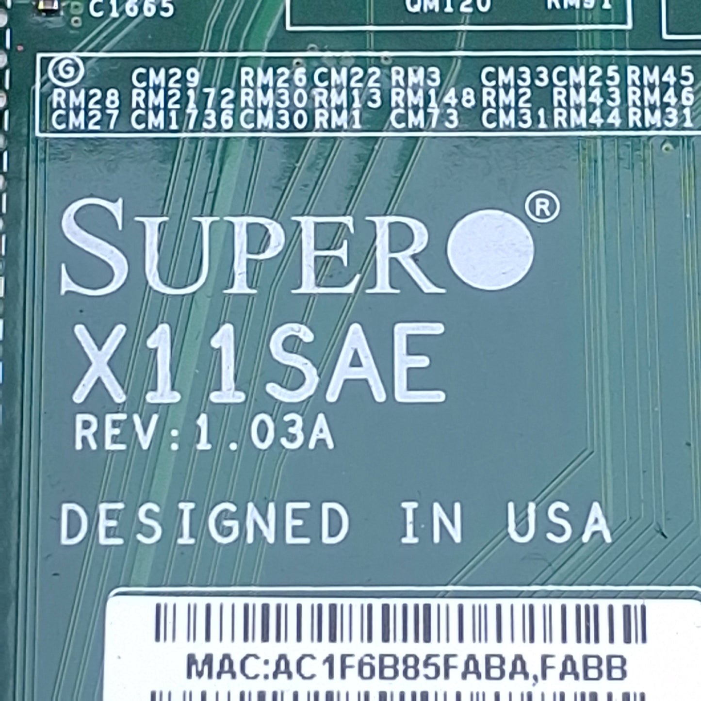Used Supermicro X11SAE Motherboard 4x DIMM, 2x PCIe 3.0x16 Slot, PCI, M.2 Socket