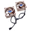 Used Lot of 2 Noctua NF-A6X25 FLX Cooling Fan 29.2m³/h, 12VDC, 3000rpm, 60x60x25mm
