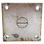Used Darnell Heavy Duty Top Plate Swivel Caster ø3in x 1-7/8in Wheel, 4in x 4in Plate