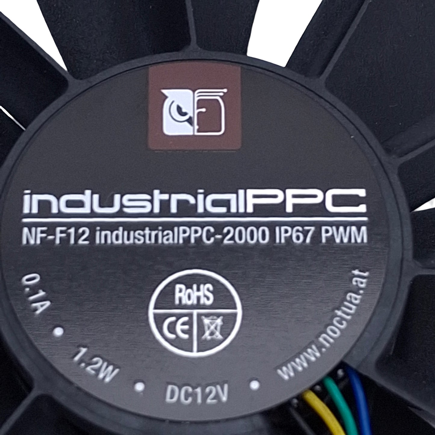 Used Lot of 2 Noctua NF-F12 industrialPPC-2000 PWM Cooling Fan 2000rpm, 120mm