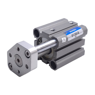 Used Bimba EFT-2525-3E Guided Cylinder, Bore: 25mm, Stroke: 25mm, Ports: 10-32