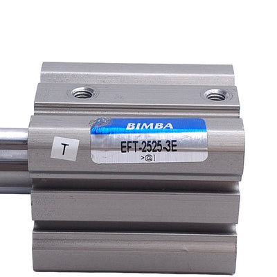 Used Bimba EFT-2525-3E Guided Cylinder, Bore: 25mm, Stroke: 25mm, Ports: 10-32