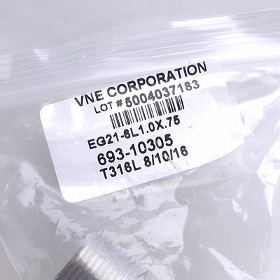 New VNE EG21-6L1.0x.75 Clamp Adapter Sanitary Fitting, 3/4in NPT to 1in Triclamp